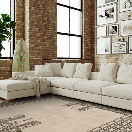 Scandinavian rug for living room