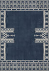 Kora Navy Scandi Rug