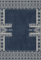 Kora Navy Scandi Rug
