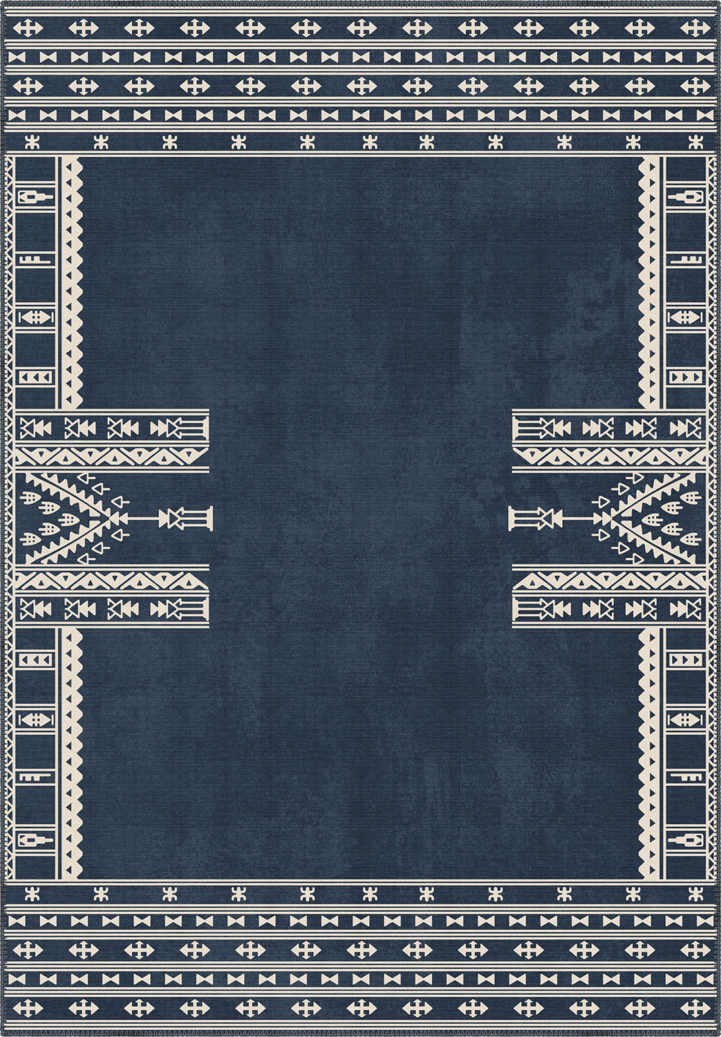 Kora Navy Scandi Rug