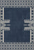 Kora Navy Scandi Rug