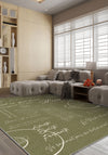 Emeric Sage Document Rug