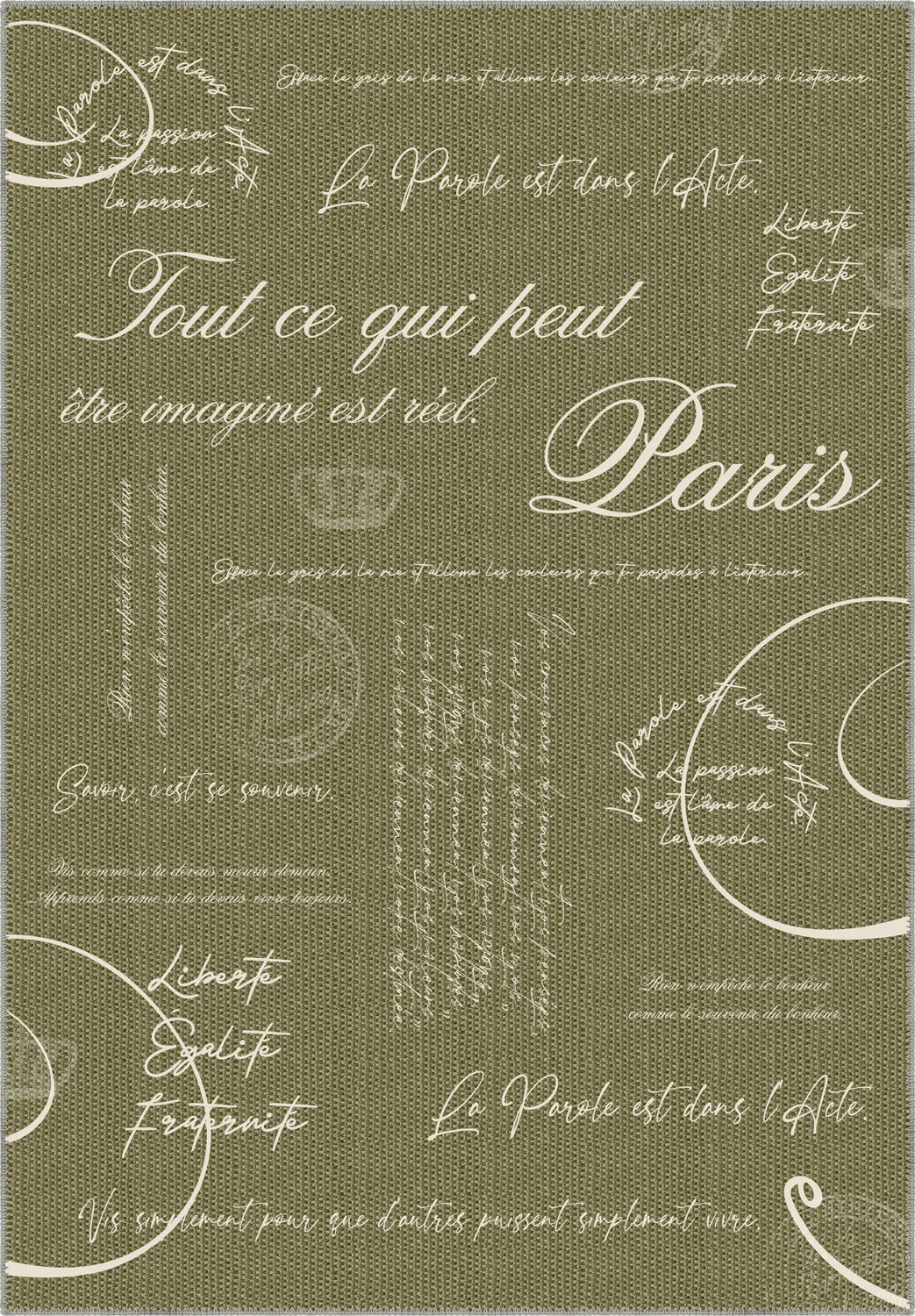 Emeric Sage Document Rug