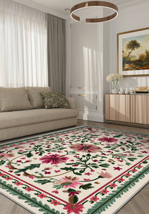 Floral turkish rug for living room.