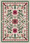 Colorful floral turkish rug for living room.