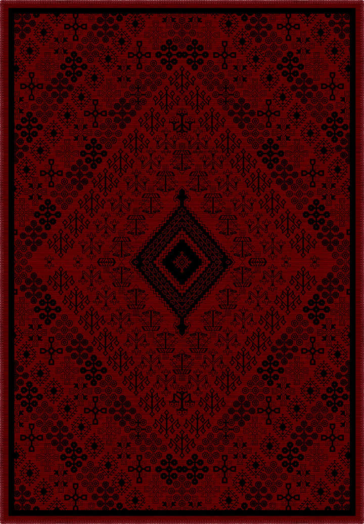 Burgundy persian rug