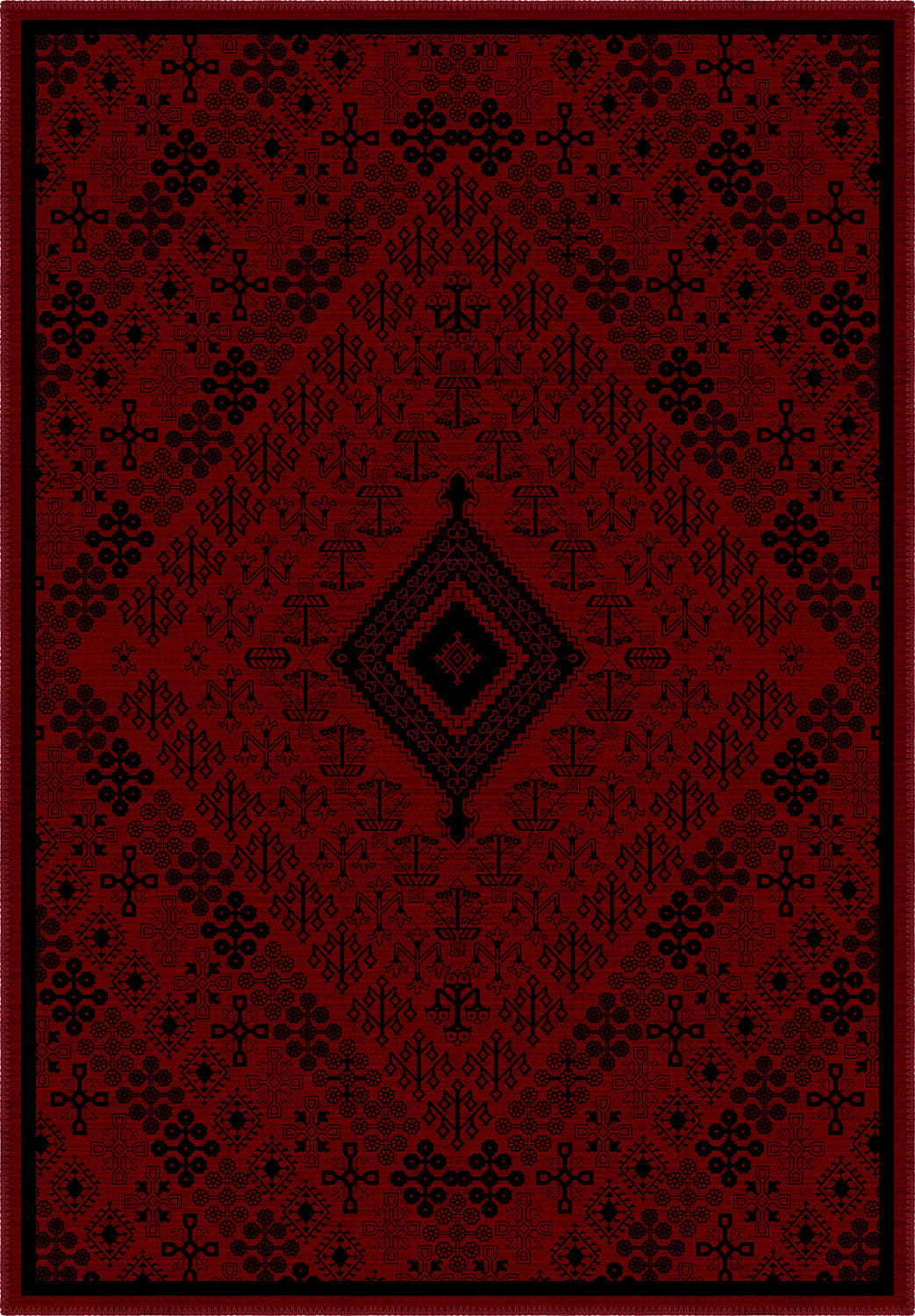 Burgundy persian rug