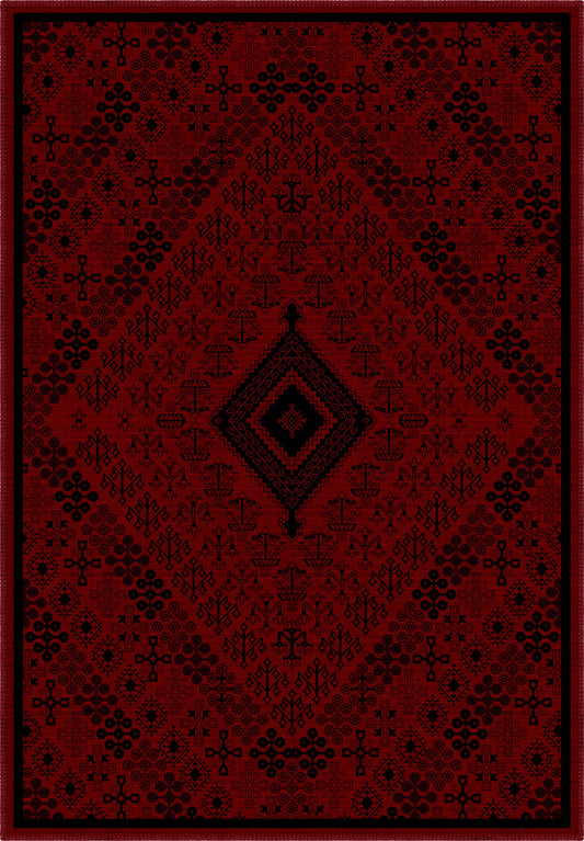Burgundy persian rug