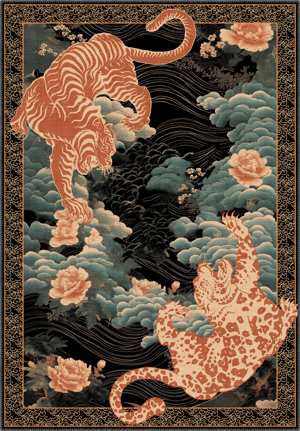 Akira Japanese Tiger Rug
