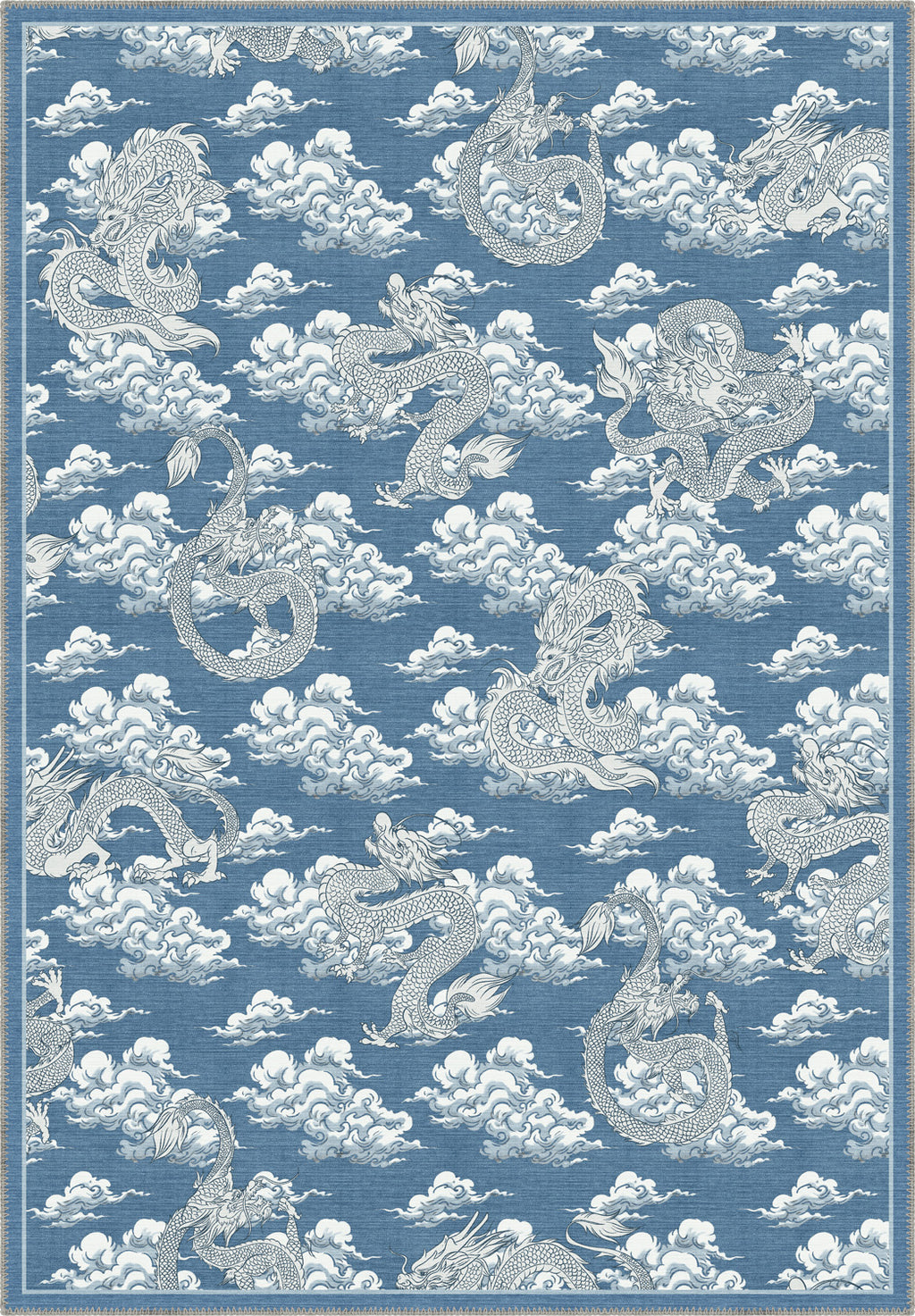 Kaien Blue Dragon Rug