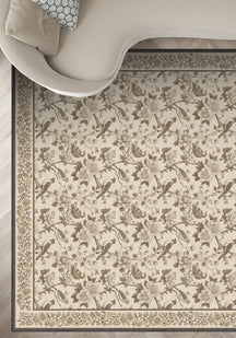 Isolde Taupe Bird Rug