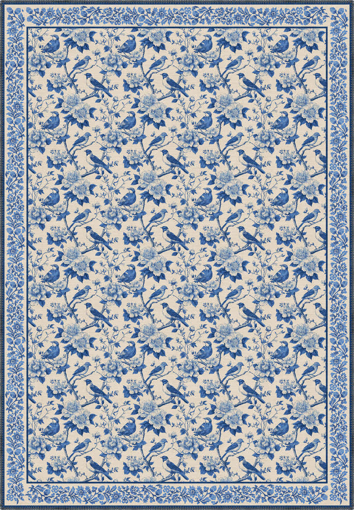Isolde Blue Farmhouse Rug