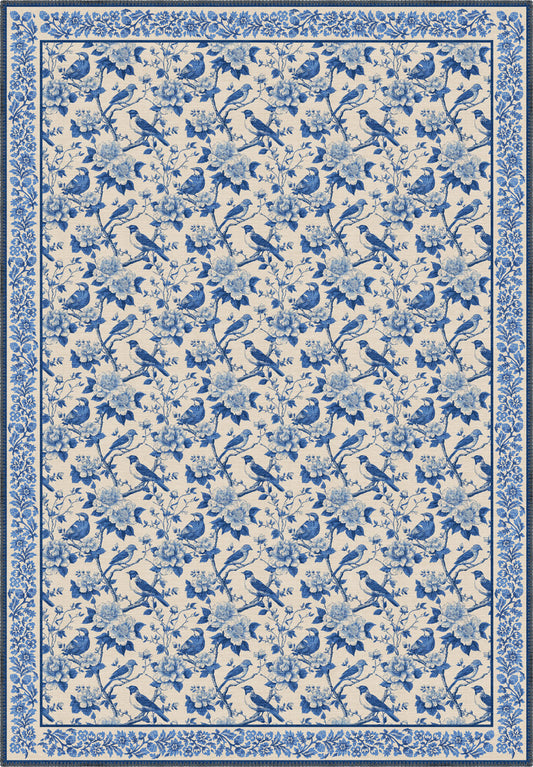 Isolde Blue Farmhouse Rug