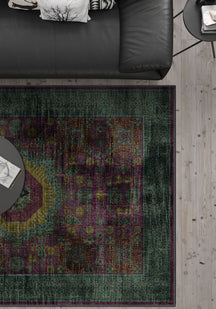 Persian vintage rug for living room.