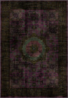 Dark purple vintage Persian rug.