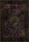 Dark purple vintage Persian rug.