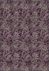 Purple paisley rug for living room.