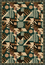 Zinnia Green Bauhaus Rug