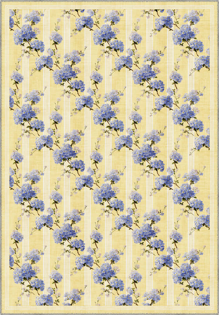 Floral french country rug.