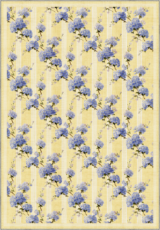 Floral french country rug.