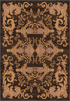 Brown baroque rug