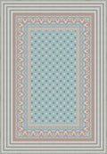 Eclectic pastel rug