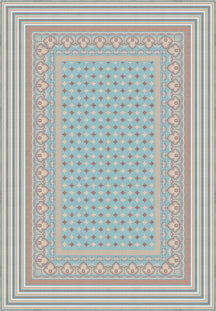 Eclectic pastel rug