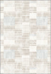 Modern minimalist rug in cream tones.