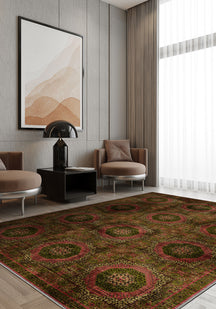 Washable persian rug for living room.