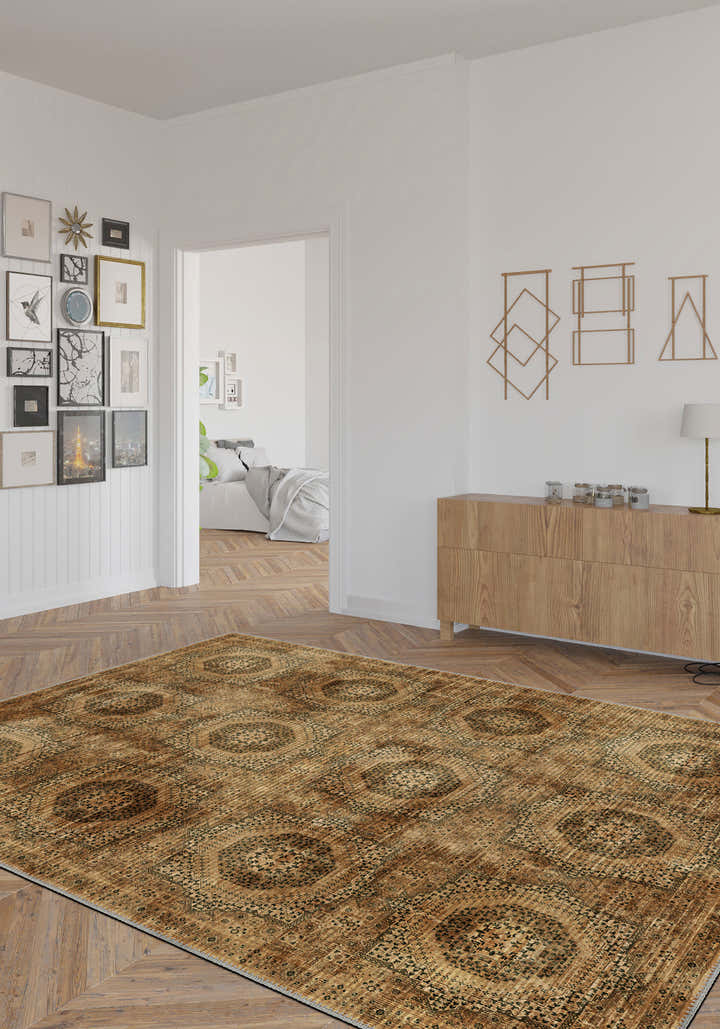 Cyrus Warm Beige Persian Rug