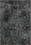 Deep teal Persian vintage rug for living room.