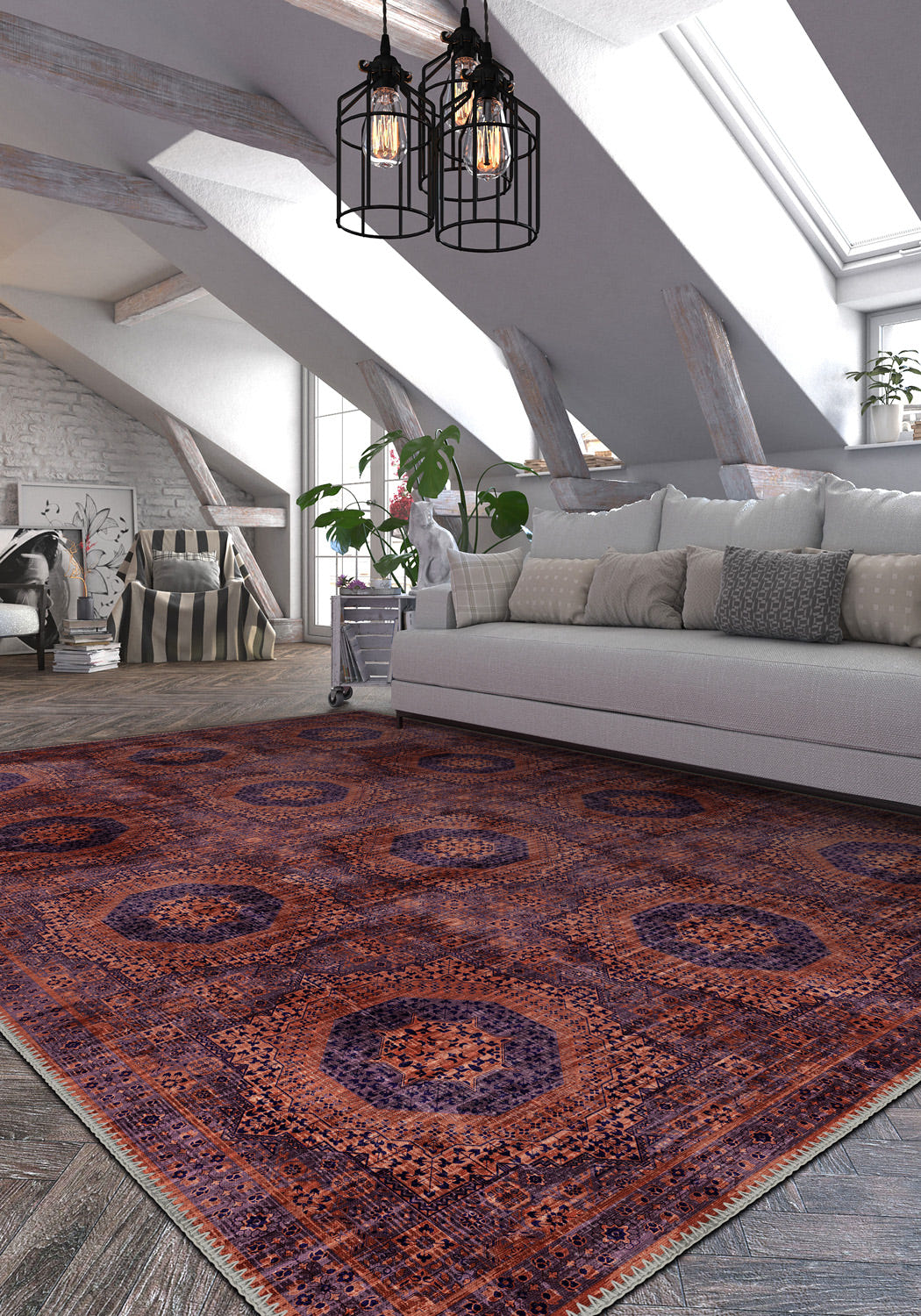 Cyrus Plum Vintage Rug