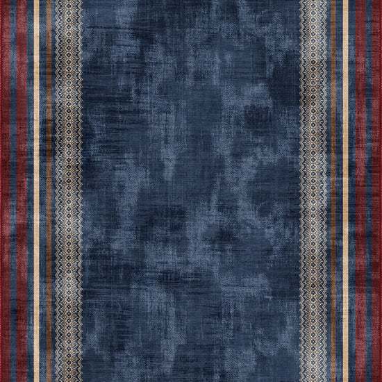 Navy rug for living room.