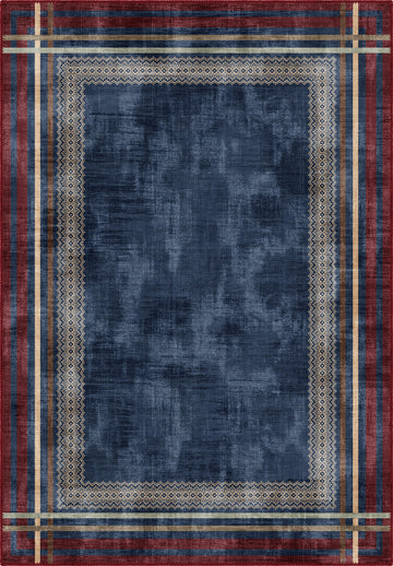 Navy rug for living room.