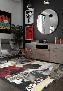 Sabine Contemporary Pop Art Rug