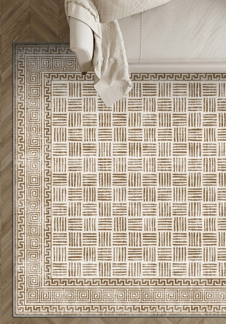 Vincent Geometric Sand Rug