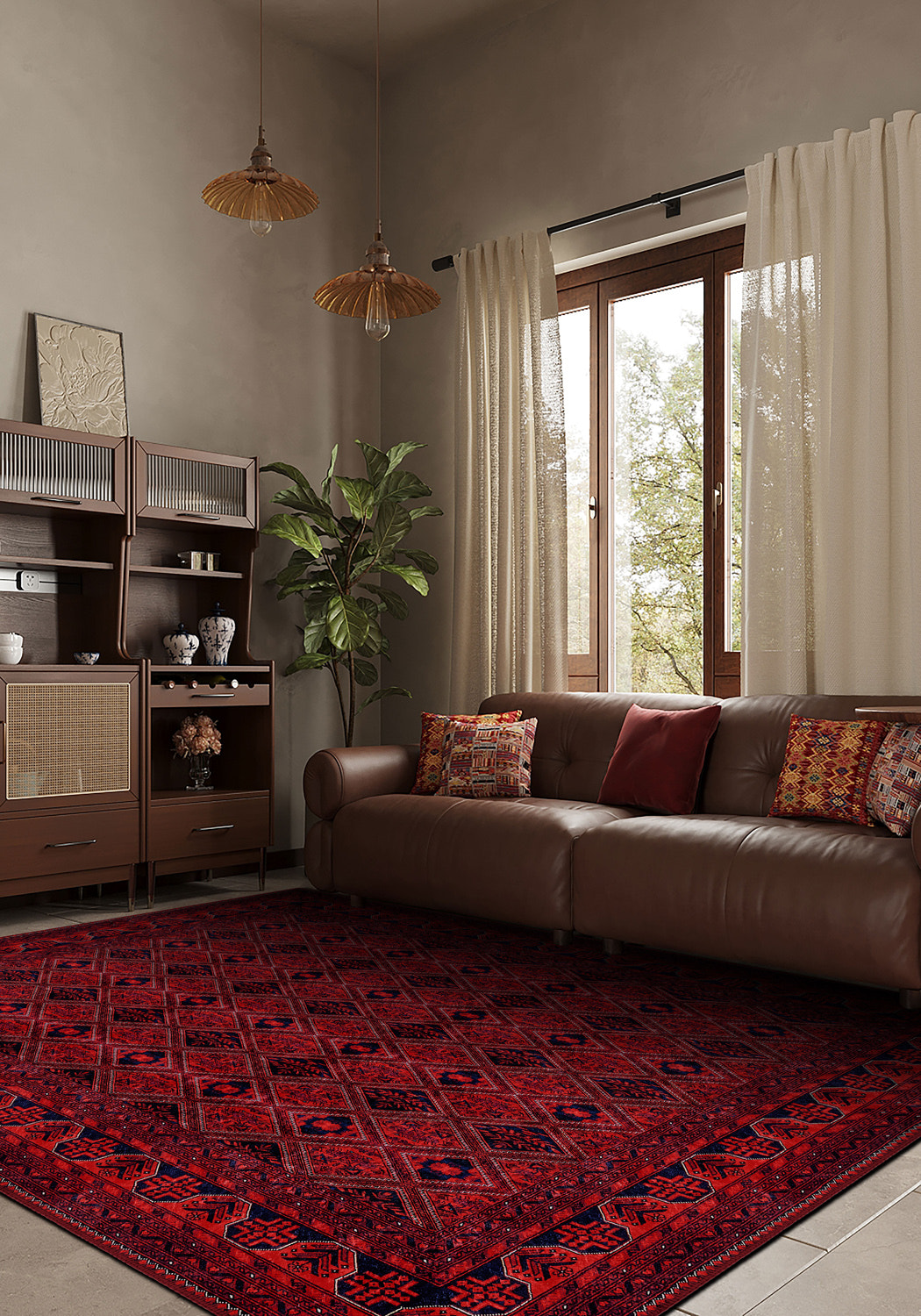 Emma Vintage Red Rug