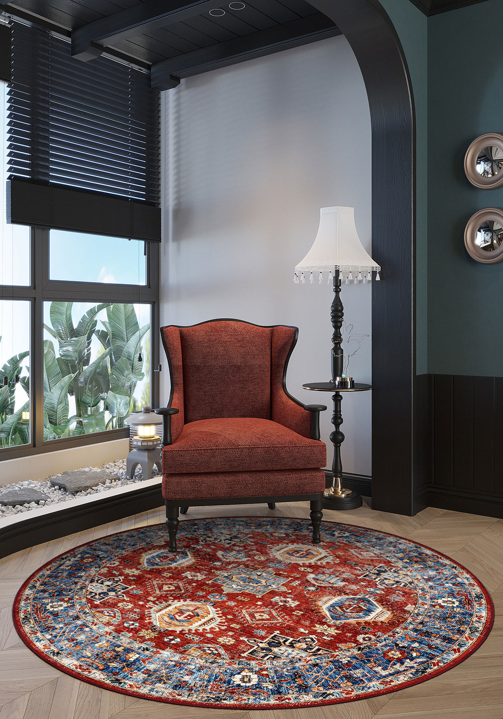 Roven Red Kazak Rug