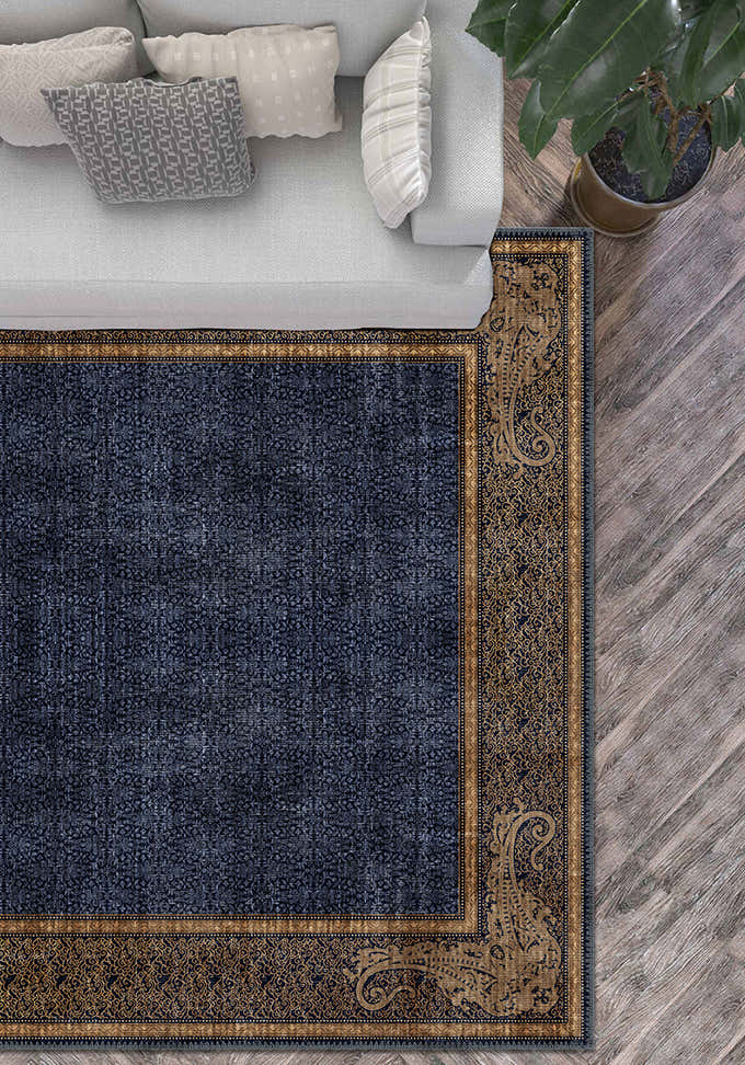 Sultana Navy Victorian Rug