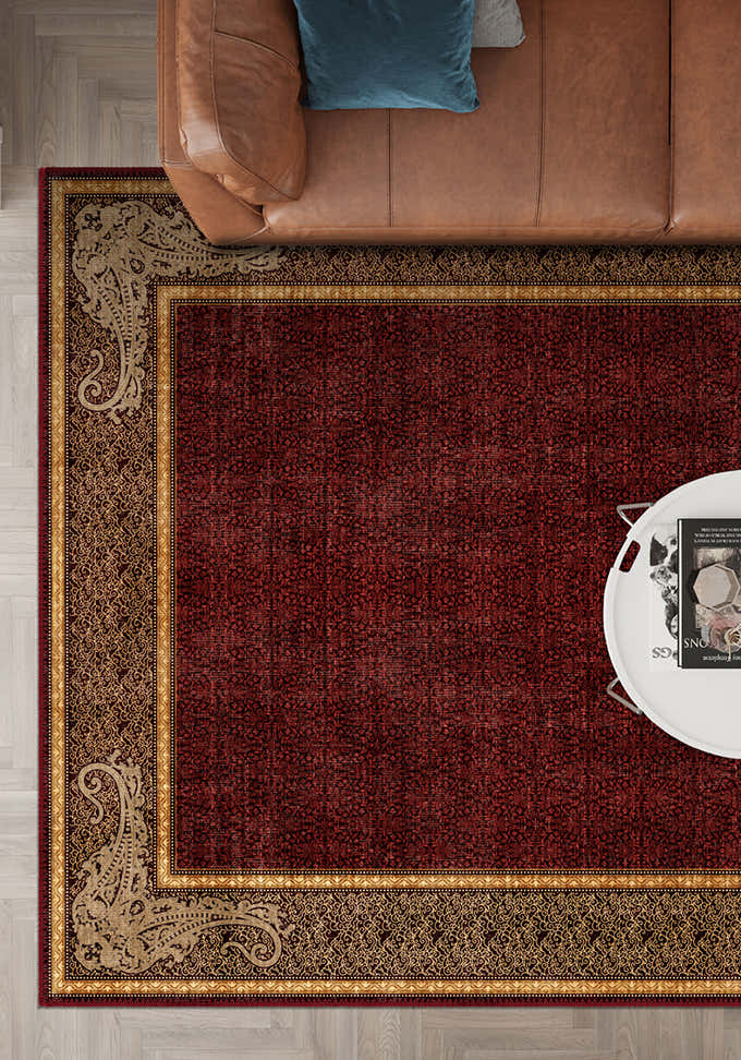 Sultana Burgundy Victorian Rug