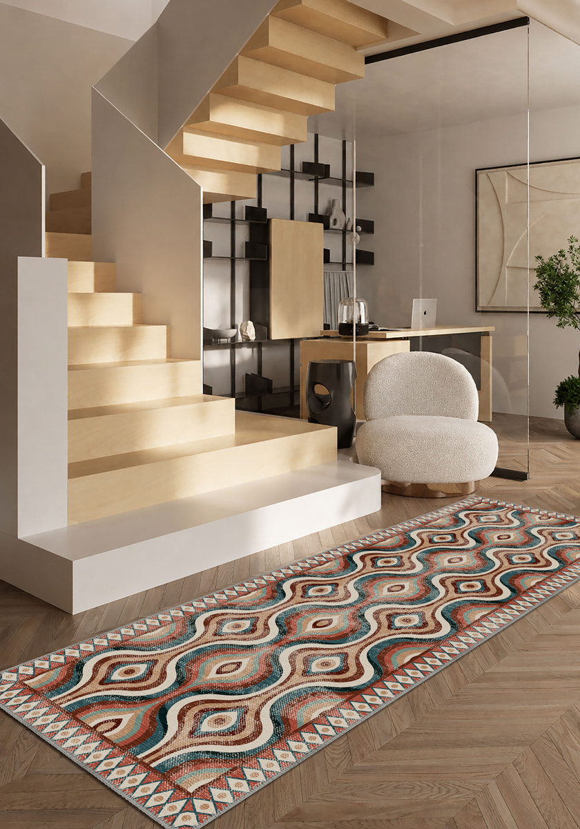 Solara Colorful Retro Rug