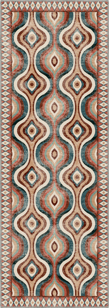 Solara Colorful Retro Rug