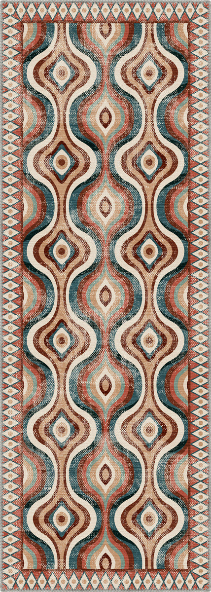 Solara Colorful Retro Rug