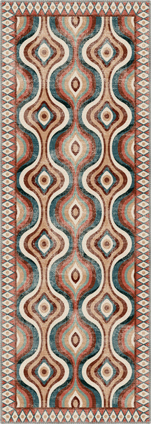 Solara Colorful Retro Rug