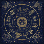 Vega Navy Zodiac Rug