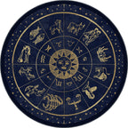 Vega Navy Zodiac Rug