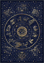 Vega Navy Zodiac Rug