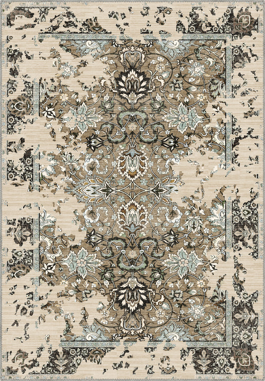Sorelle Beige Distressed Rug