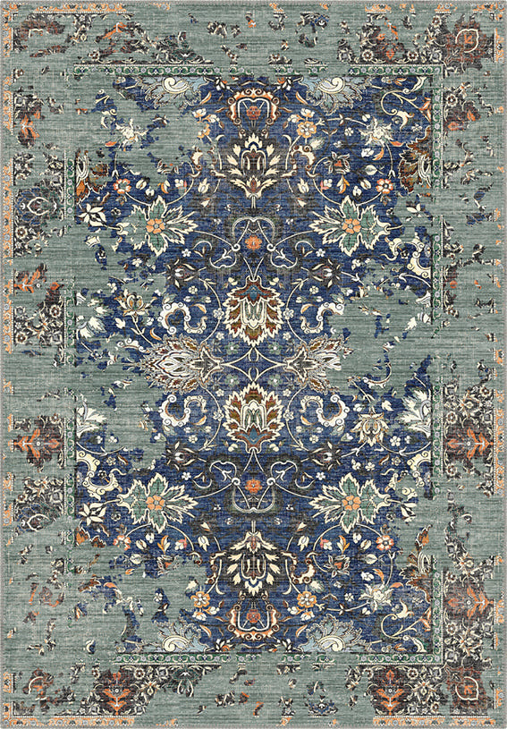 Sorelle Blue Distressed Rug