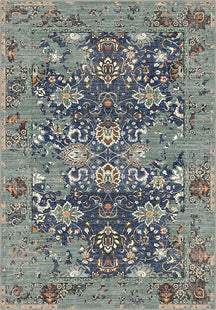 Sorelle Blue Distressed Rug